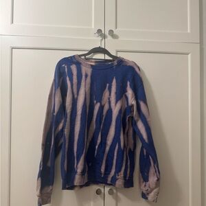 Handmade purple tye dye sweatshirt